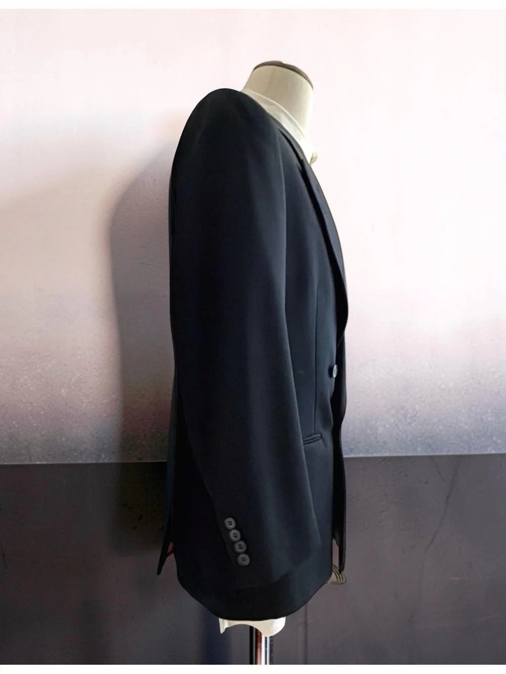 Nino Cerruti Men’s Double-Breasted Tuxedo | Black | Luxury Formalwear | 40R